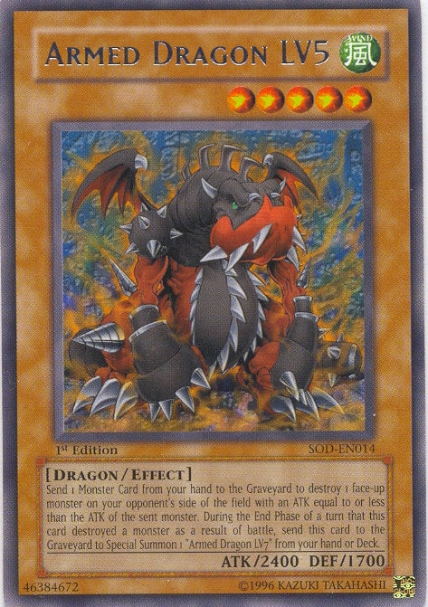 Armed Dragon LV5 [SOD-EN014] Rare | Black Swamp Games