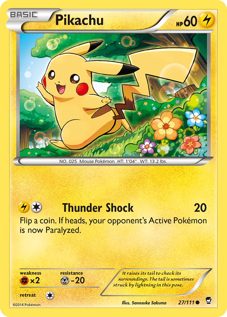 Pikachu (27/111) [XY: Furious Fists] | Black Swamp Games