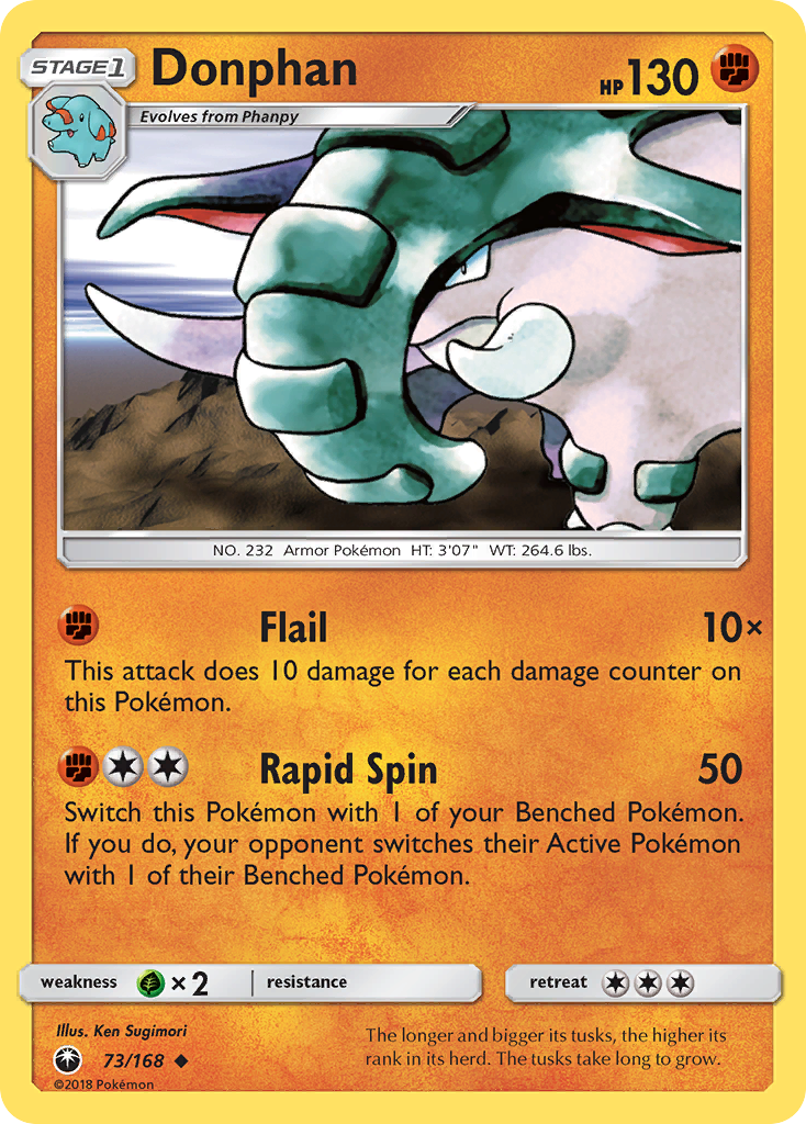 Donphan (73/168) [Sun & Moon: Celestial Storm] | Black Swamp Games