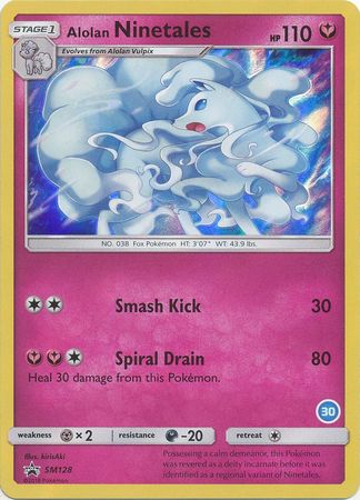 Alolan Ninetales (SM128) (Deck Exclusive #30) [Sun & Moon: Trainer Kit - Alolan Ninetales] | Black Swamp Games