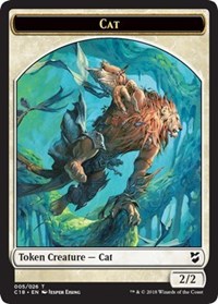 Cat // Soldier Double-sided Token [Commander 2018 Tokens] | Black Swamp Games