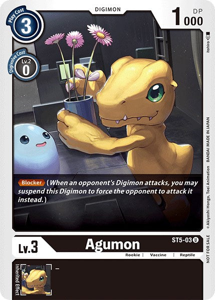 Agumon [ST5-03] (Official Tournament Pack Vol.3) [Starter Deck: Machine Black Promos] | Black Swamp Games