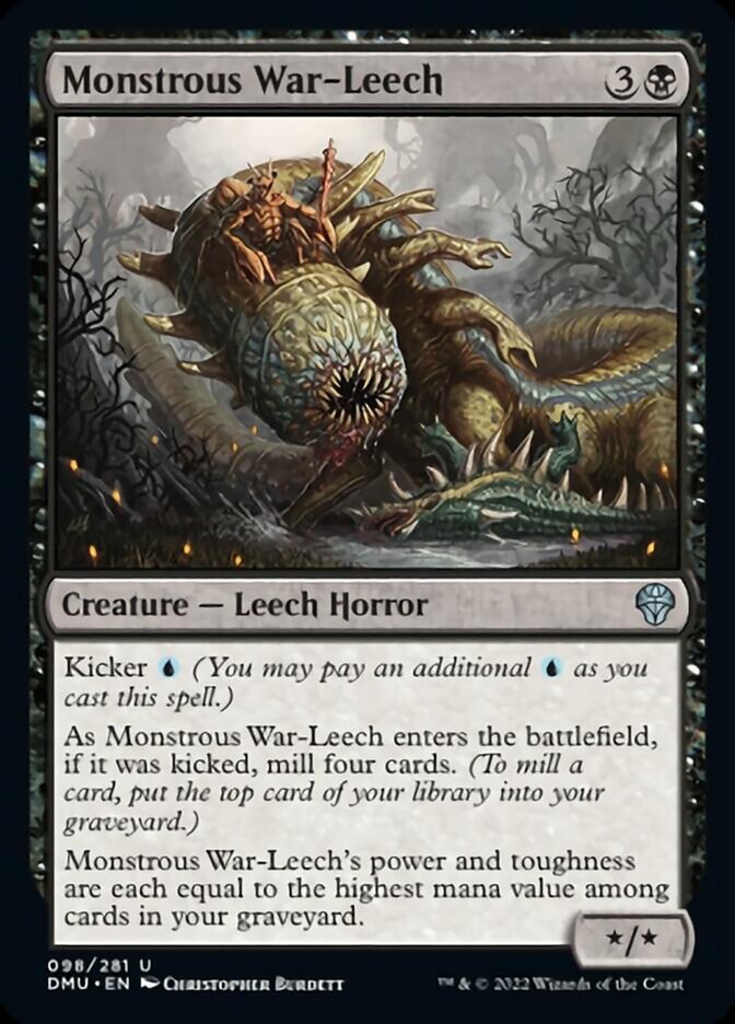 Monstrous War-Leech [Dominaria United] | Black Swamp Games