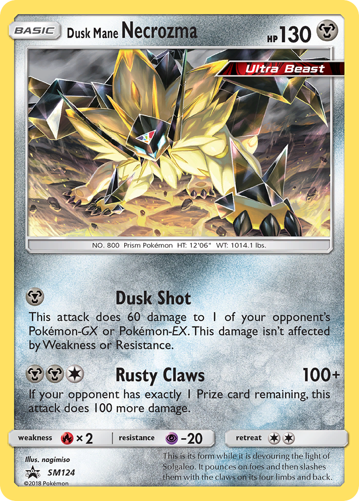 Dusk Mane Necrozma (SM124) [Sun & Moon: Black Star Promos] | Black Swamp Games