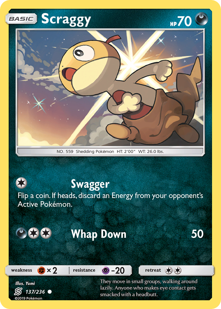 Scraggy (137/236) [Sun & Moon: Unified Minds] | Black Swamp Games