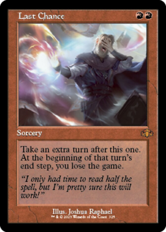 Last Chance (Retro) [Dominaria Remastered] | Black Swamp Games