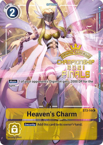 Heaven's Charm [ST3-14] (2021 Championship Finals Tamer's Evolution Pack) [Starter Deck: Heaven's Yellow Promos] | Black Swamp Games