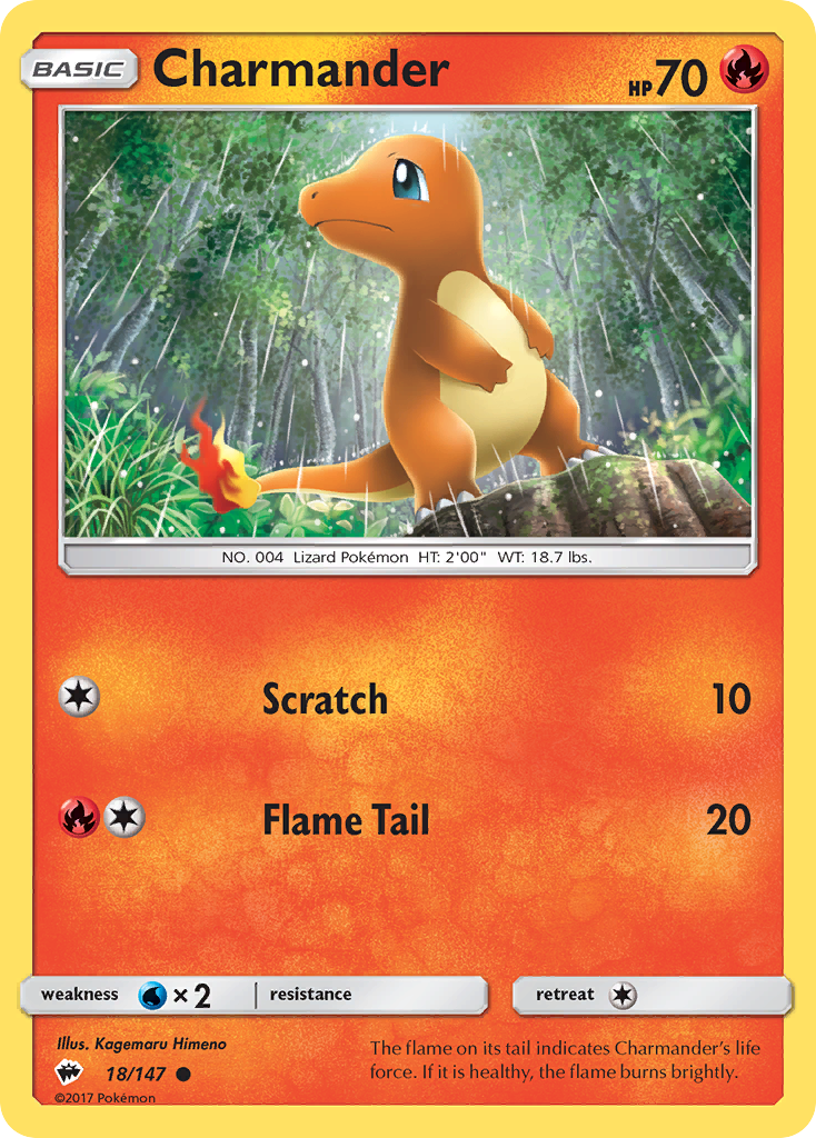 Charmander (18/147) [Sun & Moon: Burning Shadows] | Black Swamp Games