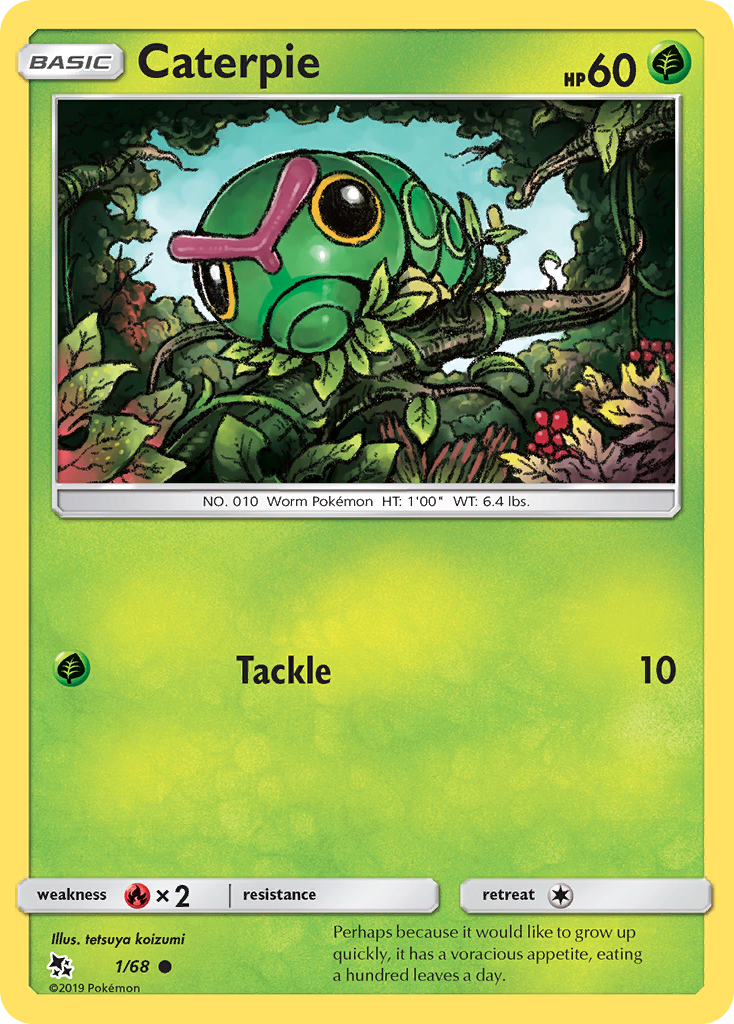 Caterpie (1/68) [Sun & Moon: Hidden Fates] | Black Swamp Games