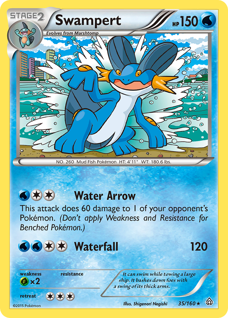 Swampert (35/160) [XY: Primal Clash] | Black Swamp Games