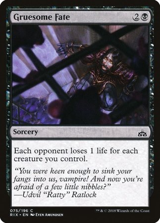 Gruesome Fate [Rivals of Ixalan] | Black Swamp Games