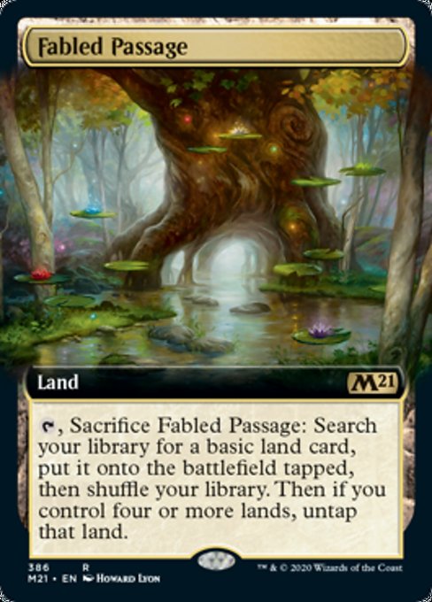 Fabled Passage (Extended Art) [Core Set 2021] | Black Swamp Games