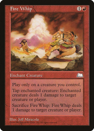 Fire Whip [Weatherlight] | Black Swamp Games