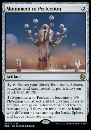 Monument to Perfection (Promo Pack) [Phyrexia: All Will Be One Promos] | Black Swamp Games