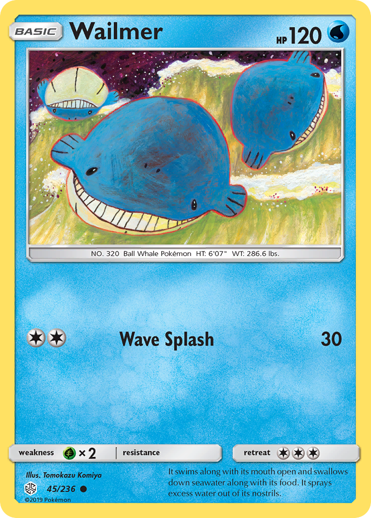 Wailmer (45/236) [Sun & Moon: Cosmic Eclipse] | Black Swamp Games