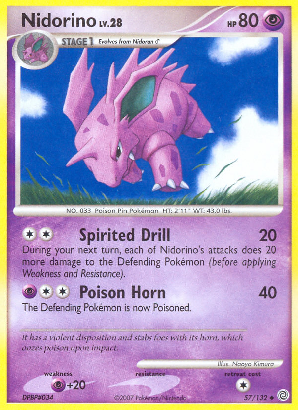 Nidorino (57/132) [Diamond & Pearl: Secret Wonders] | Black Swamp Games