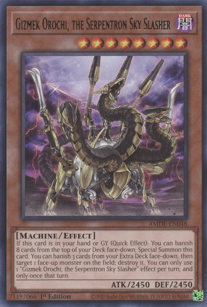 Gizmek Orochi, the Serpentron Sky Slasher [AMDE-EN048] Rare | Black Swamp Games