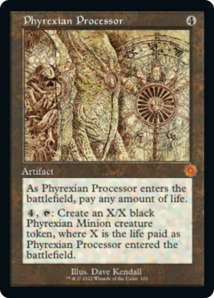 Phyrexian Processor (Retro Schematic) [The Brothers' War Retro Artifacts] | Black Swamp Games