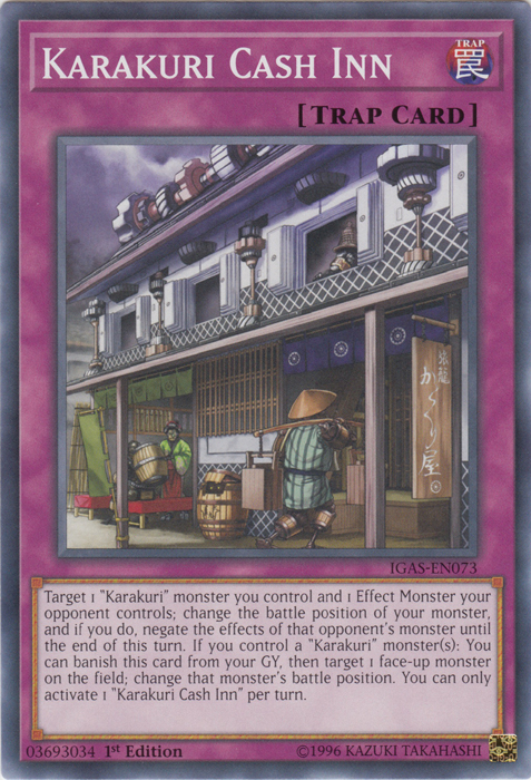 Karakuri Cash Inn [IGAS-EN073] Common | Black Swamp Games