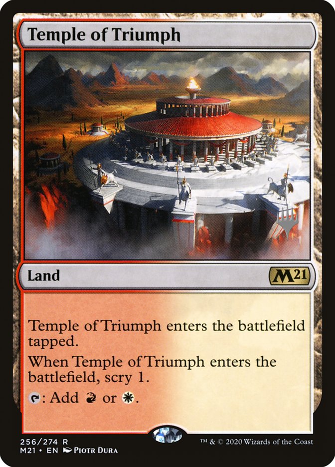 Temple of Triumph (Promo Pack) [Core Set 2021 Promos] | Black Swamp Games