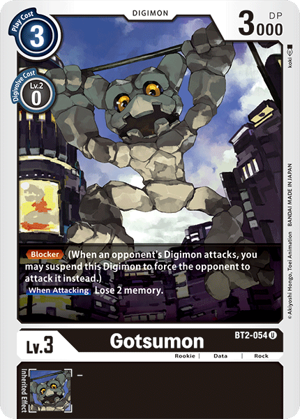 Gotsumon [BT2-054] [Release Special Booster Ver.1.0] | Black Swamp Games