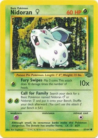 Nidoran (57/64) (Female) [Jungle Unlimited] | Black Swamp Games