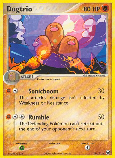 Dugtrio (22/112) [EX: FireRed & LeafGreen] | Black Swamp Games