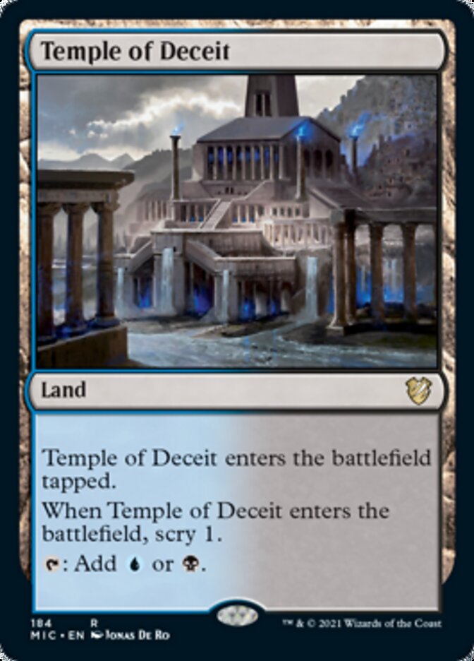 Temple of Deceit [Innistrad: Midnight Hunt Commander] | Black Swamp Games