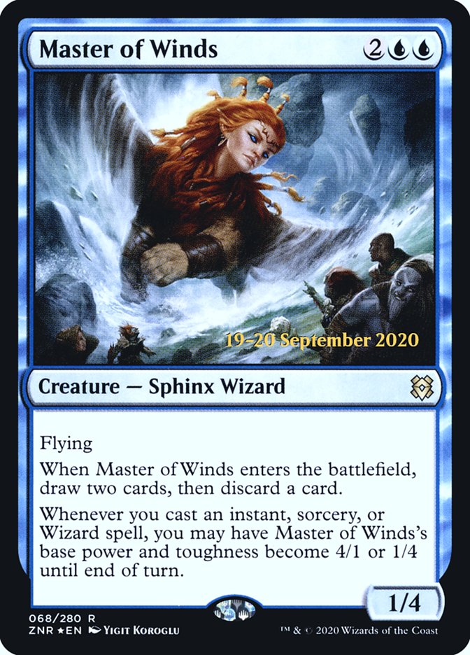 Master of Winds  [Zendikar Rising Prerelease Promos] | Black Swamp Games