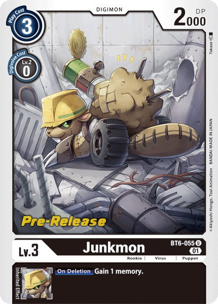 Junkmon [BT6-055] [Double Diamond Pre-Release Cards] | Black Swamp Games