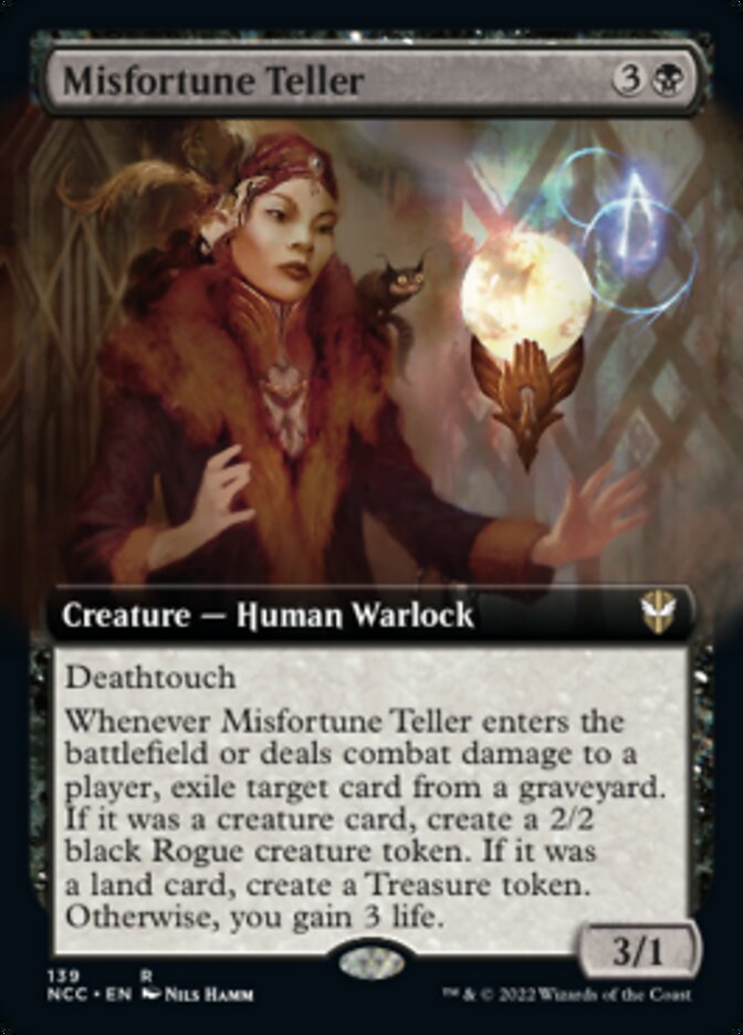 Misfortune Teller (Extended Art) [Streets of New Capenna Commander] | Black Swamp Games