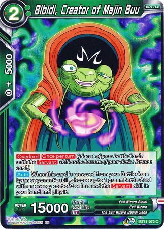 Bibidi, Creator of Majin Buu [BT11-072] | Black Swamp Games