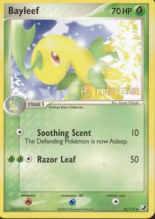 Bayleef (35/115) (Prerelease Promo) [Nintendo: Black Star Promos] | Black Swamp Games