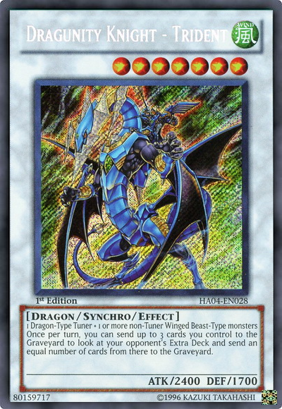 Dragunity Knight - Trident [HA04-EN028] Secret Rare | Black Swamp Games