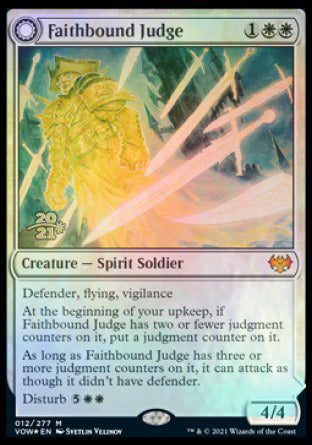 Faithbound Judge // Sinner's Judgment [Innistrad: Crimson Vow Prerelease Promos] | Black Swamp Games