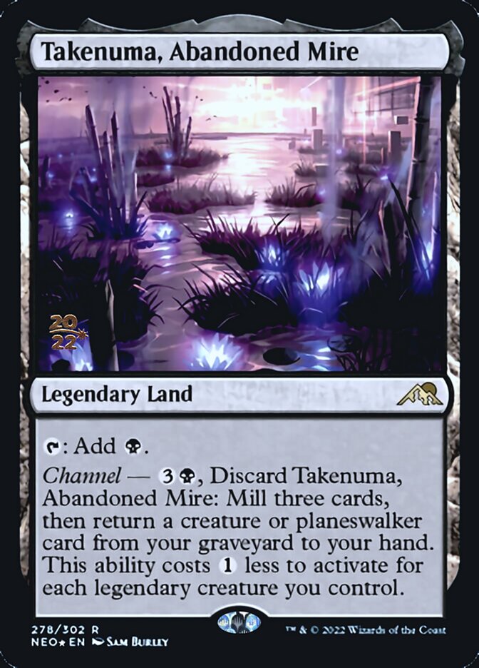 Takenuma, Abandoned Mire [Kamigawa: Neon Dynasty Prerelease Promos] | Black Swamp Games