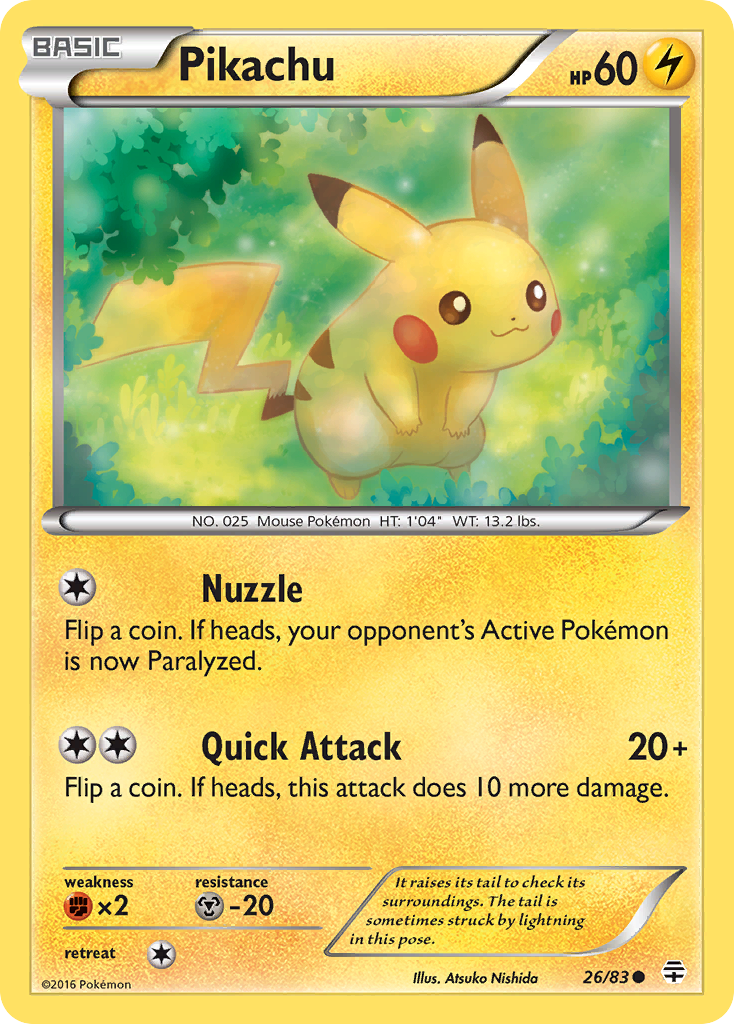 Pikachu (26/83) [XY: Generations] | Black Swamp Games