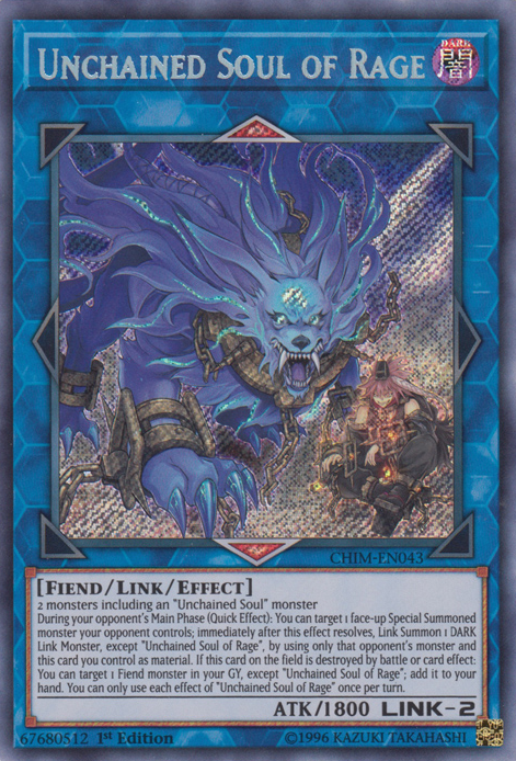 Unchained Soul of Rage [CHIM-EN043] Secret Rare | Black Swamp Games