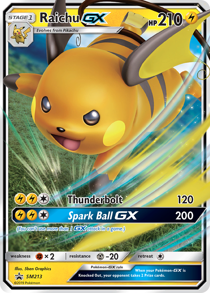 Raichu GX (SM213) [Sun & Moon: Black Star Promos] | Black Swamp Games