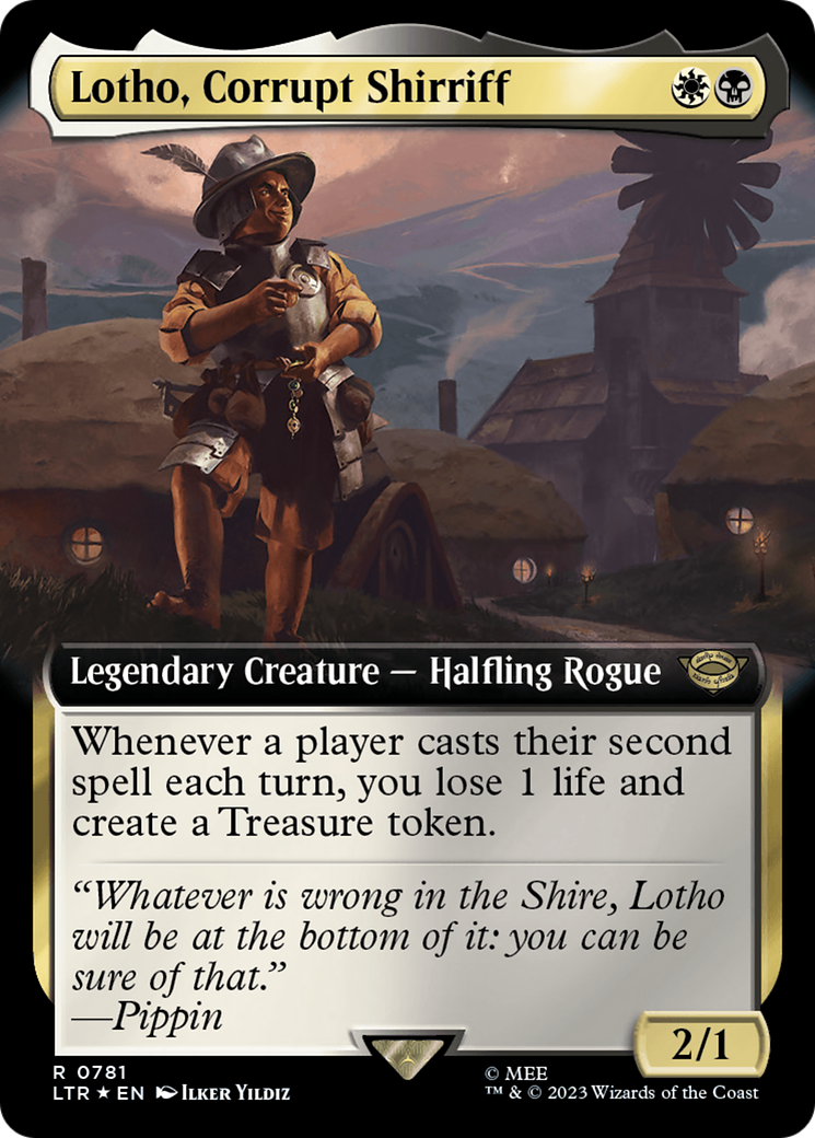 Lotho, Corrupt Shirriff (Extended Art) (Surge Foil) [The Lord of the Rings: Tales of Middle-Earth] | Black Swamp Games
