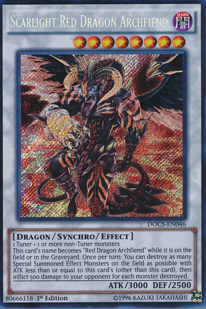 Scarlight Red Dragon Archfiend [DOCS-EN046] Secret Rare | Black Swamp Games