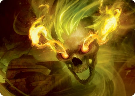 Flameskull Art Card [Dungeons & Dragons: Adventures in the Forgotten Realms Art Series] | Black Swamp Games