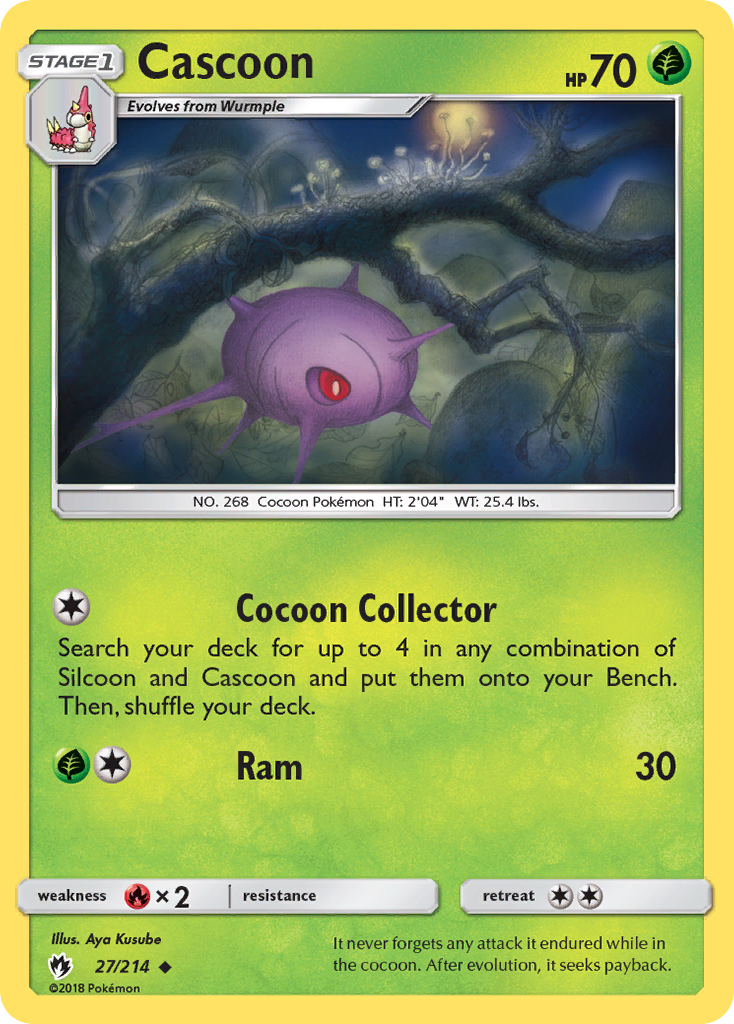 Cascoon (27/214) [Sun & Moon: Lost Thunder] | Black Swamp Games