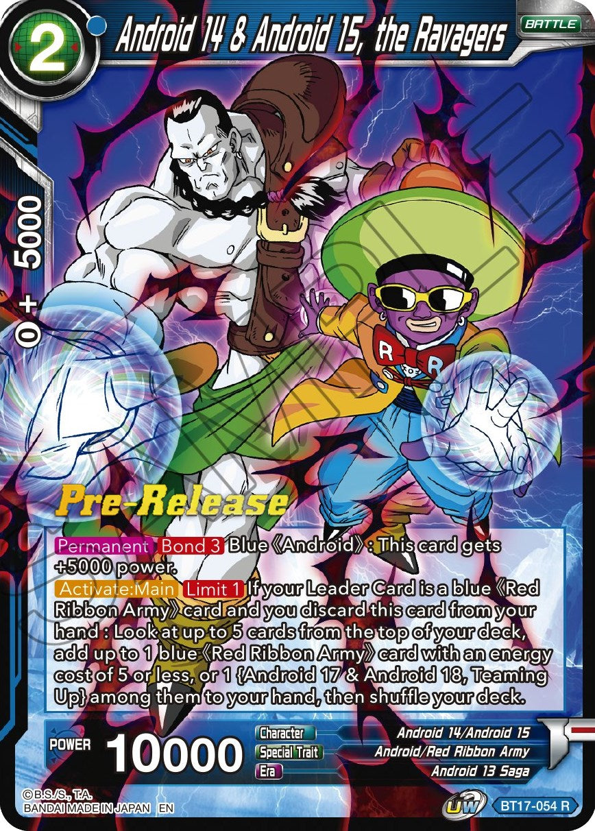 Android 14 & Android 15, the Ravagers (BT17-054) [Ultimate Squad Prerelease Promos] | Black Swamp Games