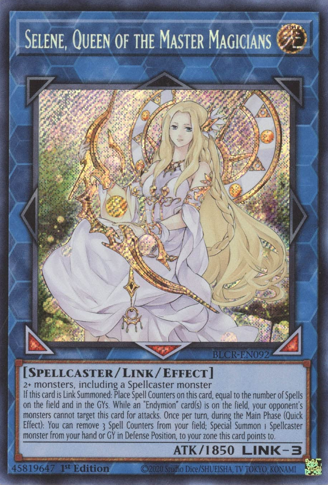 Selene, Queen of the Master Magicians [BLCR-EN092] Secret Rare | Black Swamp Games
