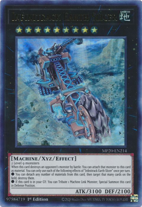 Infinitrack Earth Slicer [MP20-EN214] Ultra Rare | Black Swamp Games