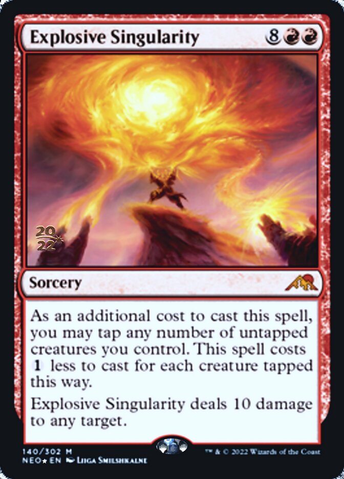 Explosive Singularity [Kamigawa: Neon Dynasty Prerelease Promos] | Black Swamp Games