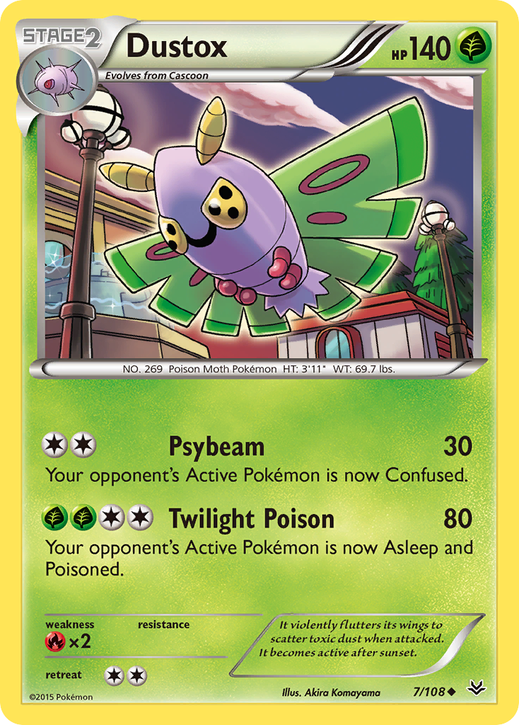 Dustox (7/108) [XY: Roaring Skies] | Black Swamp Games