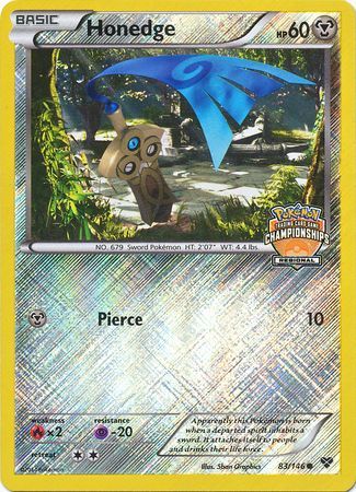 Honedge (83/146) (Regional Championship Promo) [XY: Base Set] | Black Swamp Games