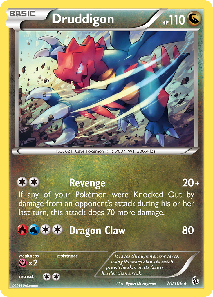 Druddigon (70/106) [XY: Flashfire] | Black Swamp Games